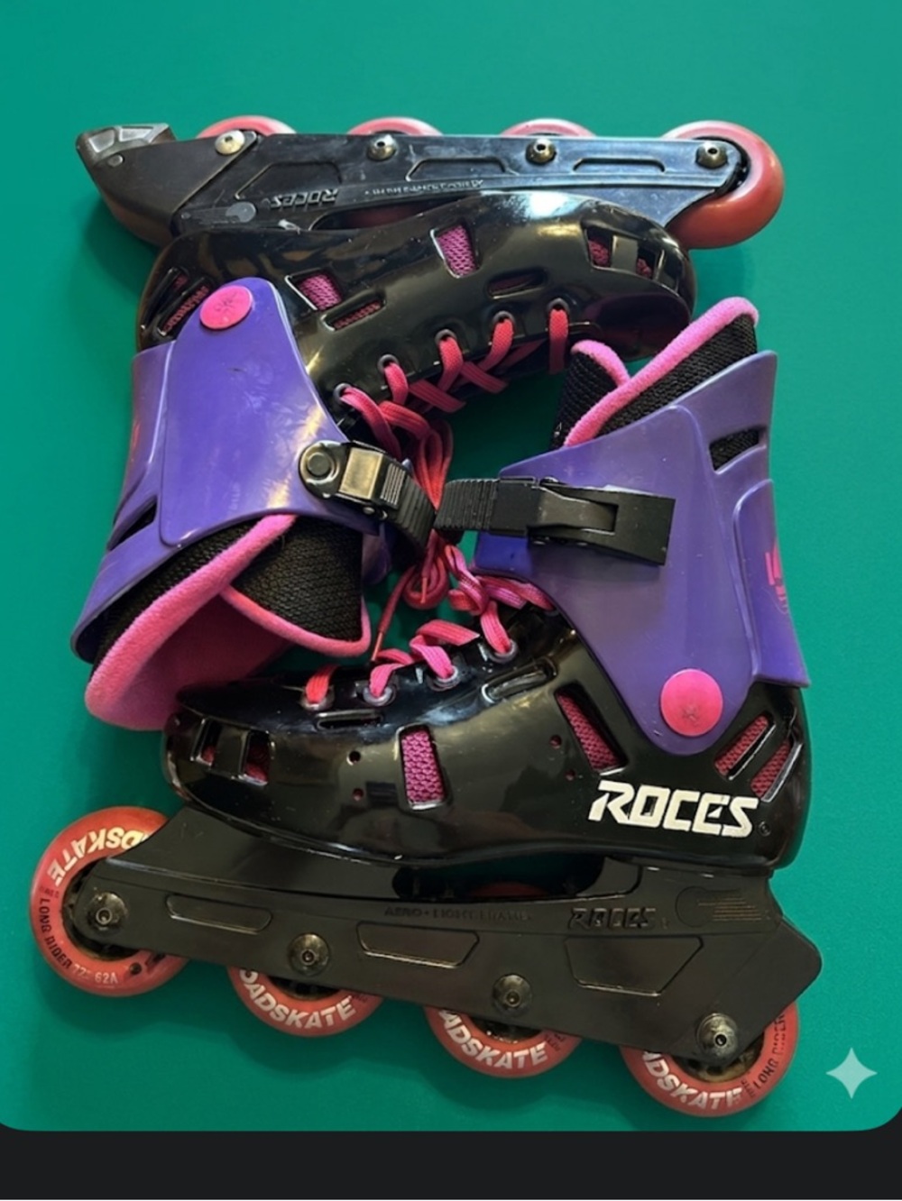 Roces RARE Vintage purple LAX Inline road skate Skates 90s Size US  women’s 7